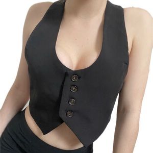 SOLD: NWT Urban Revivo Black Vest